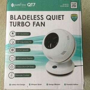 PureFlow QT7 Bladeless Quiet Turbo Fan ( similar to Dyson )